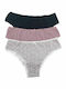 Βαμβακερά Women's Brazil 3Pack Floral/Black/Dusty Pink