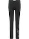 Kinder Leggings Lang Schwarz Essential