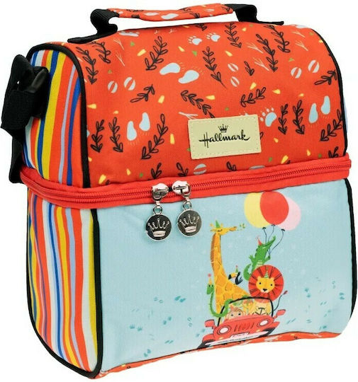 Hallmark Animals 22 Kids' Insulated Shoulderbag Lunch Bag 0.23L Orange 19x15.5x21cm