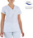 Giblor's Afrodite Women's White Medical Blouse