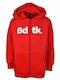 BodyTalk Boys Hooded Sweatshirt with Zipper Red