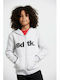 BodyTalk Boys Athleisure Hooded Sweatshirt with Zipper Gray