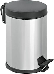 Διανομική Metallic Waste Bin 16lt 27x44cm with Pedal Inox