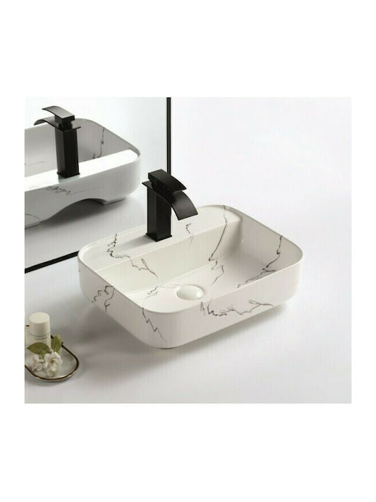 Inter Ceramic ICB569 Countertop Sink Porcelain 50x40x13.5cm Beige