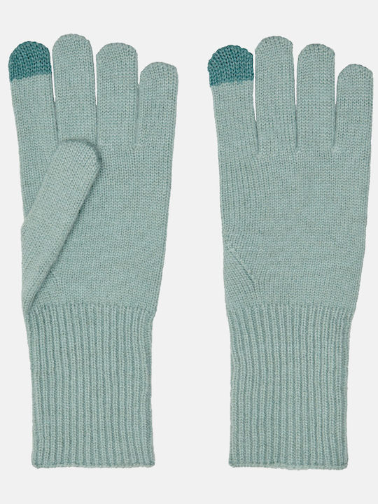 Women's Knitted Touch Gloves Blue Surf