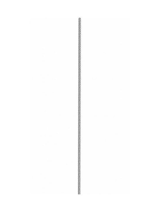 Mertzios.gr Square Silver Weißgoldene Kette Nacken 14K Dünne mit einer Dicke von 1.4mm und einer Länge von 45cm