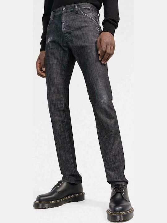 Dsquared2 Cool Guy Pantalon De Blugi Elastic Negru Dsquared2 Cool Guy Pantalon De Blugi Elastic Negru