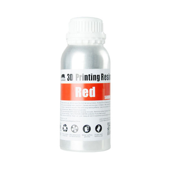Wanhao Standard Resin for 3D Printer Red 500ml (0401228)