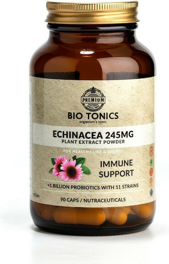 Bio Tonics Immune Support Echinacea 245mg Συμπλήρωμα για την Ενίσχυση του Ανοσοποιητικού 90 φυτικές κάψουλες