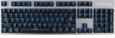 Motospeed GK89 Drahtlos Gaming Mechanische Tastatur mit Outemu Blau Schaltern und Beleuchtete Tasten (Englisch US) Ice Blue