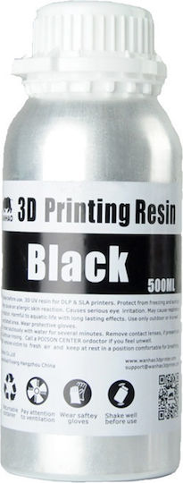 Wanhao Standard Rășină pentru imprimante 3D Negru 500ml