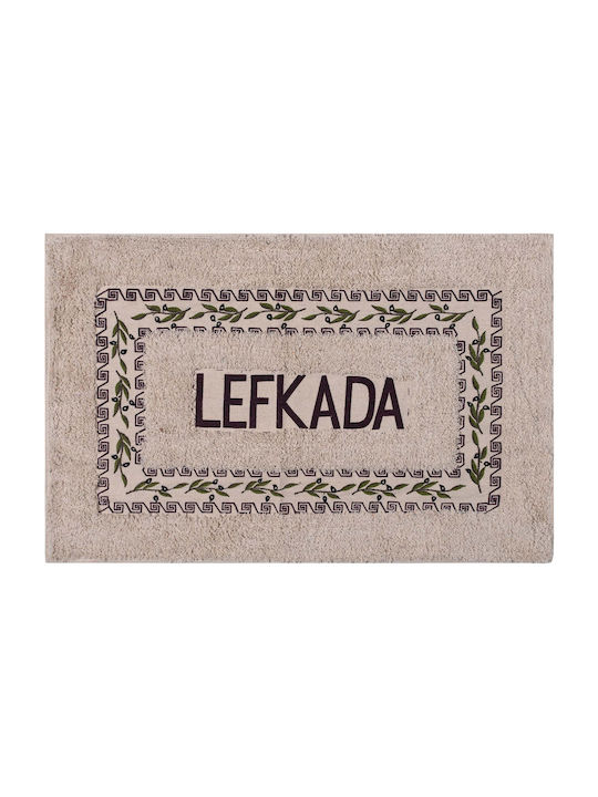 Silk Fashion Bath Mat Cotton Ελιά Λευκάδα 6978000004052 Coffee 50x80cm