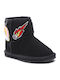 Wallaby Mini Play Ghete de Zăpadă Copii din Suede Negre