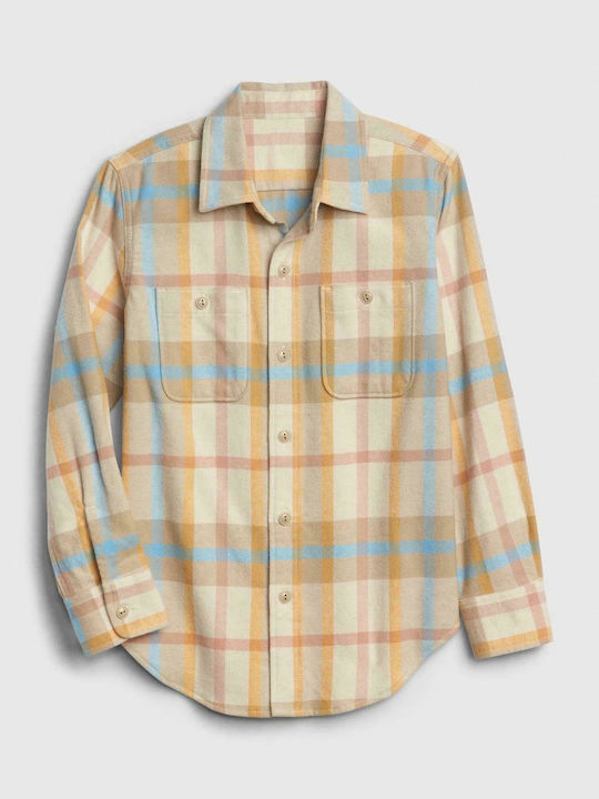 GAP Kids Checked Shirt Pink