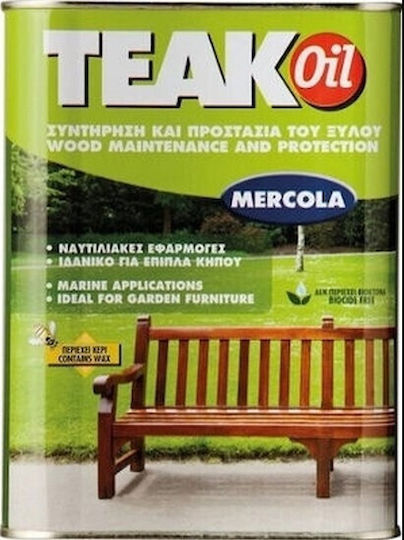 Mercola Teak Oil Renovator Διαλύτου Τικ Ματ 1lt