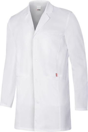 Velilla Flow Medizinischer Verbandskittel Weiß aus Baumwolle und Polyester