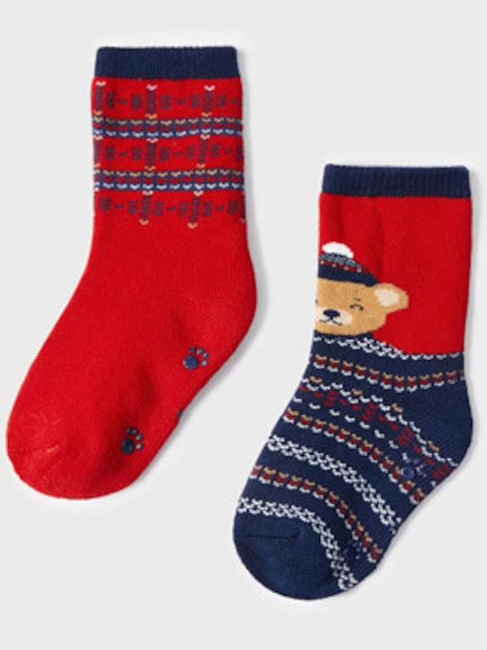 Mayoral Non-slip Kids' Long Socks Ecofriends Red