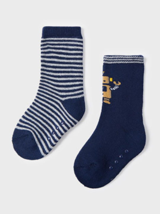 Mayoral Non-slip Kids' Long Socks Ecofriends Blue