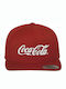 Coca Cola Jockey mit geradem Schirm Rot