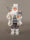 Dekorativer Weihnachtsmann Gray aus Stoff 60x30x28cm