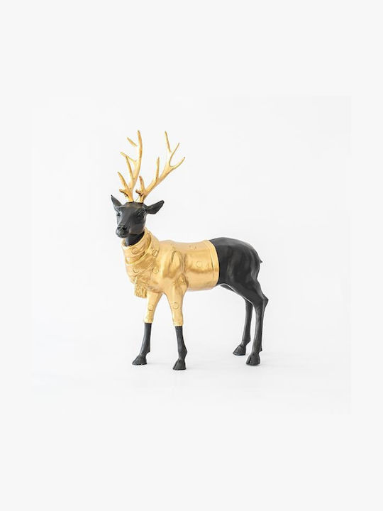 Eurolamp Weihnachtliche Keramisch Figur Rentier Schwarz Höhe 39.5cm