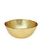 Cryspo Trio Servierschüssel Rund Glas Gold mit Durchmesser 15cm 2Stück