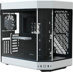 HYTE Y60 Gaming Midi Tower Computer Case with Window Panel Black / White