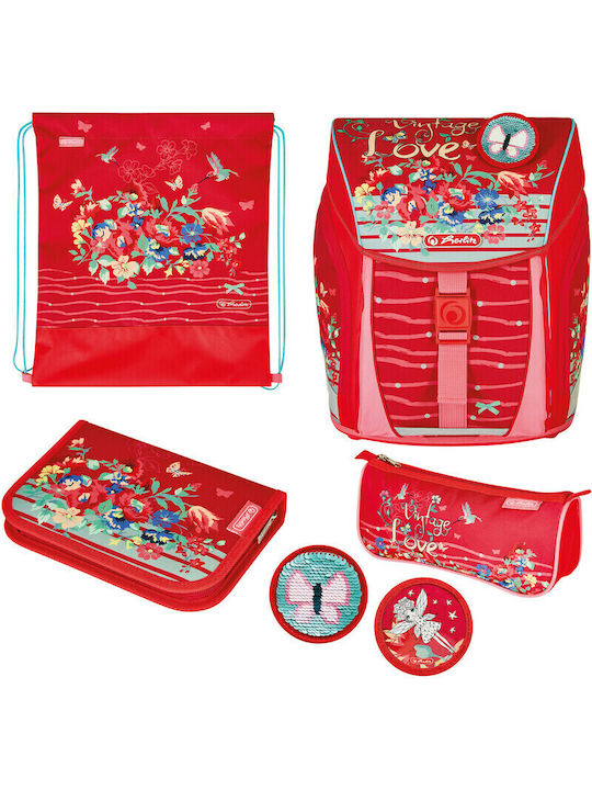 Herlitz Filolight School Bag Backpack Elementary, Elementary in Red color 16lt