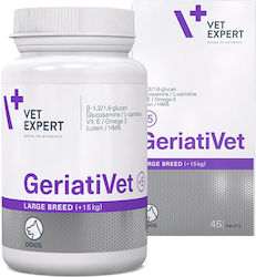 VetExpert Geriativet +5 Tablets for Dogs Συμπλήρωμα Διατροφής για Ηλικιωμένους Σκύλους 45 tabs