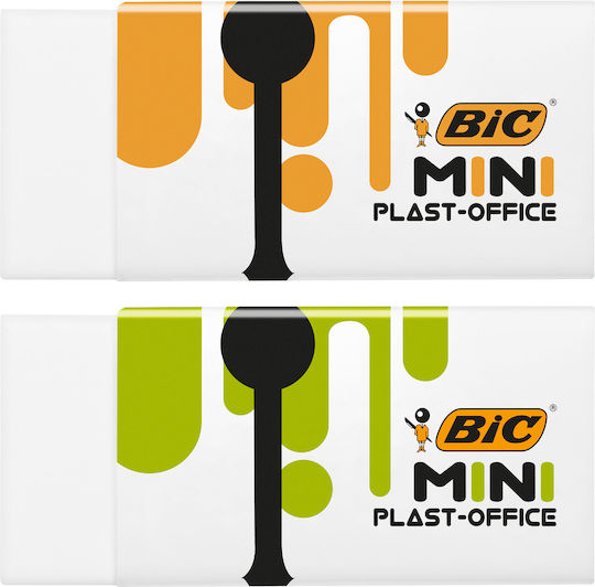 BIC Сет Гуми за Молив 2бр Бели