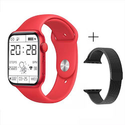 i9 Pro Max Smartwatch με Παλμογράφο (Κόκκινο)