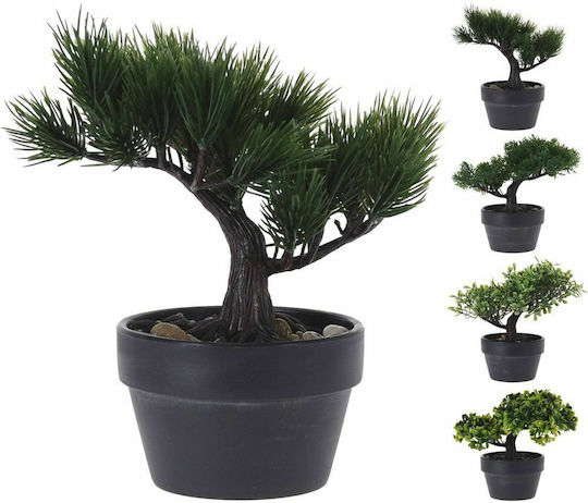 Plantă Artificială în Ghiveci Mic Bonsai Green 19cm JK Home Decoration