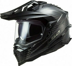 LS2 MX701 Explorer C Solid On-Off Helmet with Pinlock and Sun Visor ECE 22.05 Solid Carbon