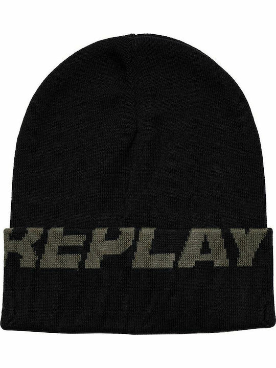 Beanie Ανδρικός Σκούφος Πλεκτός σε Μαύρο χρώμα