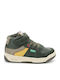 Kickalien Kids Sneakers High with Scratch Khaki