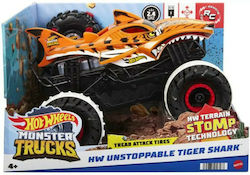 Mattel Hot Wheels MT Tiger Shark Τηλεκατευθυνόμενο Αυτοκίνητο Monster Truck 1:15