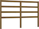 vidaXL Wooden Bed Headboard Brown 166x100cm