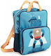 Lilliputiens Super Marius School Bag Backpack Kindergarten in Light Blue color