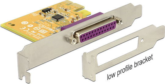 DeLock Κάρτα PCIe σε 1 θύρα DB25 Parallel