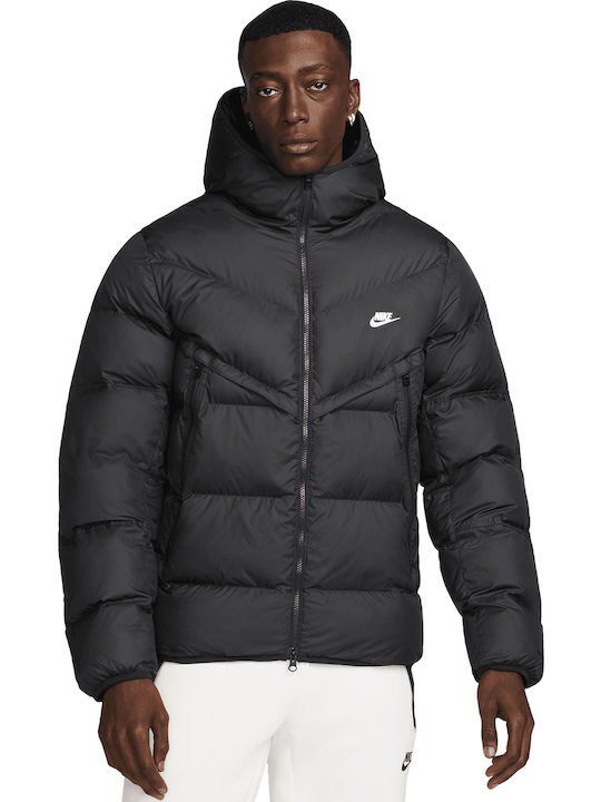 Storm-FIT Windrunner PrimaLoft Geacă Iarna Puffer Waterproof și cu Protecție Împotriva Vântului Negru