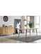 Ν10 Table Dining Room from Solid Wood & Metal s 158.5x90x79cm