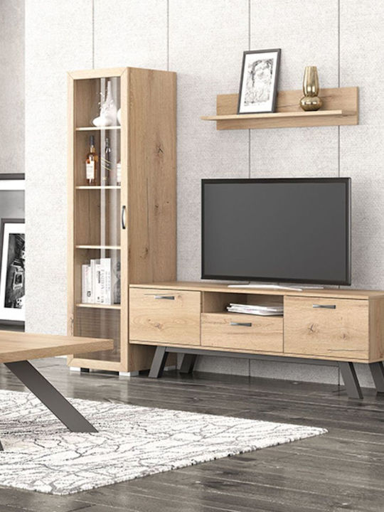 Unitate TV pentru sufragerie No30 Latte cu vitr...