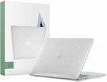 Tech-Protect Smartshell For Macbook Air 2022 Tasche Abdeckung für Laptop 13.3" Glitter Clear