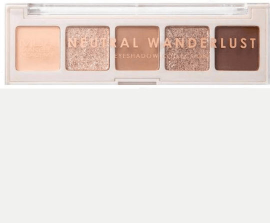 MUA Neutral Wanderlust Palette with Eye Shadows in Pressed Powder Form 3.8gr
