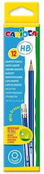 Carioca Graphite Pencil HB Set with Eraser Blue 12pcs