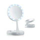 Grundig Makeup Mirror Tabletop Folding Magnifying Mirror with Light 16x29cm White