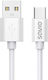 Savio USB 2.0 Cable USB-C male - USB-A Λευκό 2m CL-168