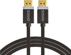 Savio CL-165 DisplayPort-Kabel Male - DisplayPort Male 1m