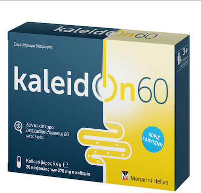 Menarini Kaleidon 60 Probiotics 270mg Lactobacillus Rhamnosus GG 20 caps