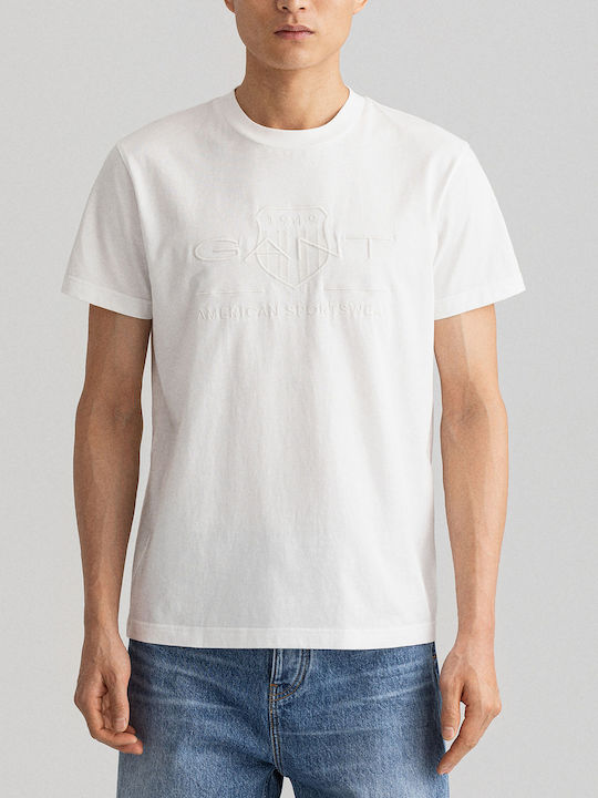 Gant Men's T-shirt Μπεζ